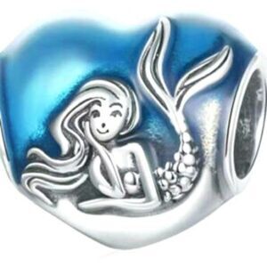 1 Rare European Charm Mermaid Bracelet Necklace